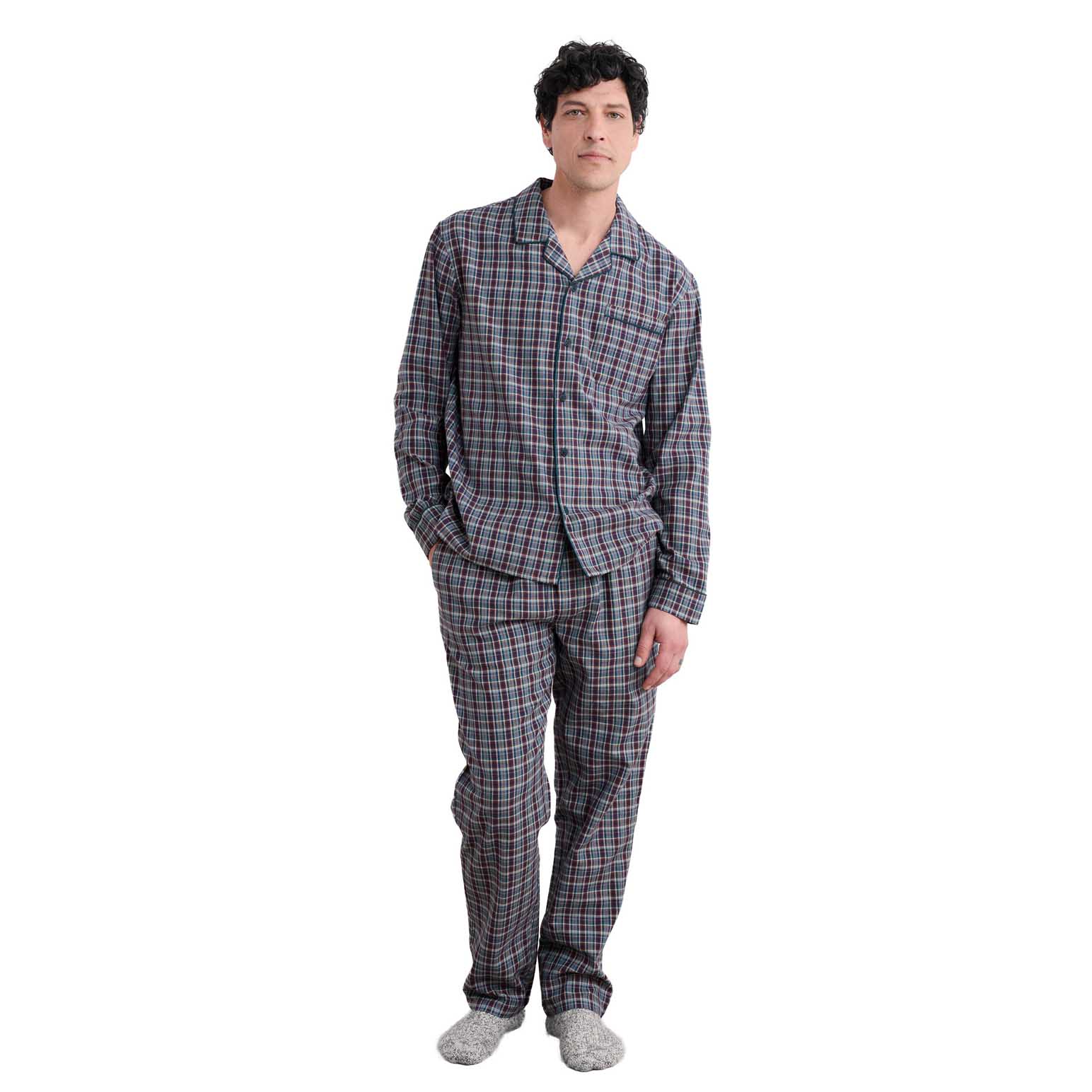 Seasalt Cornwall Netter Pyjama Set Raven Dark Lake